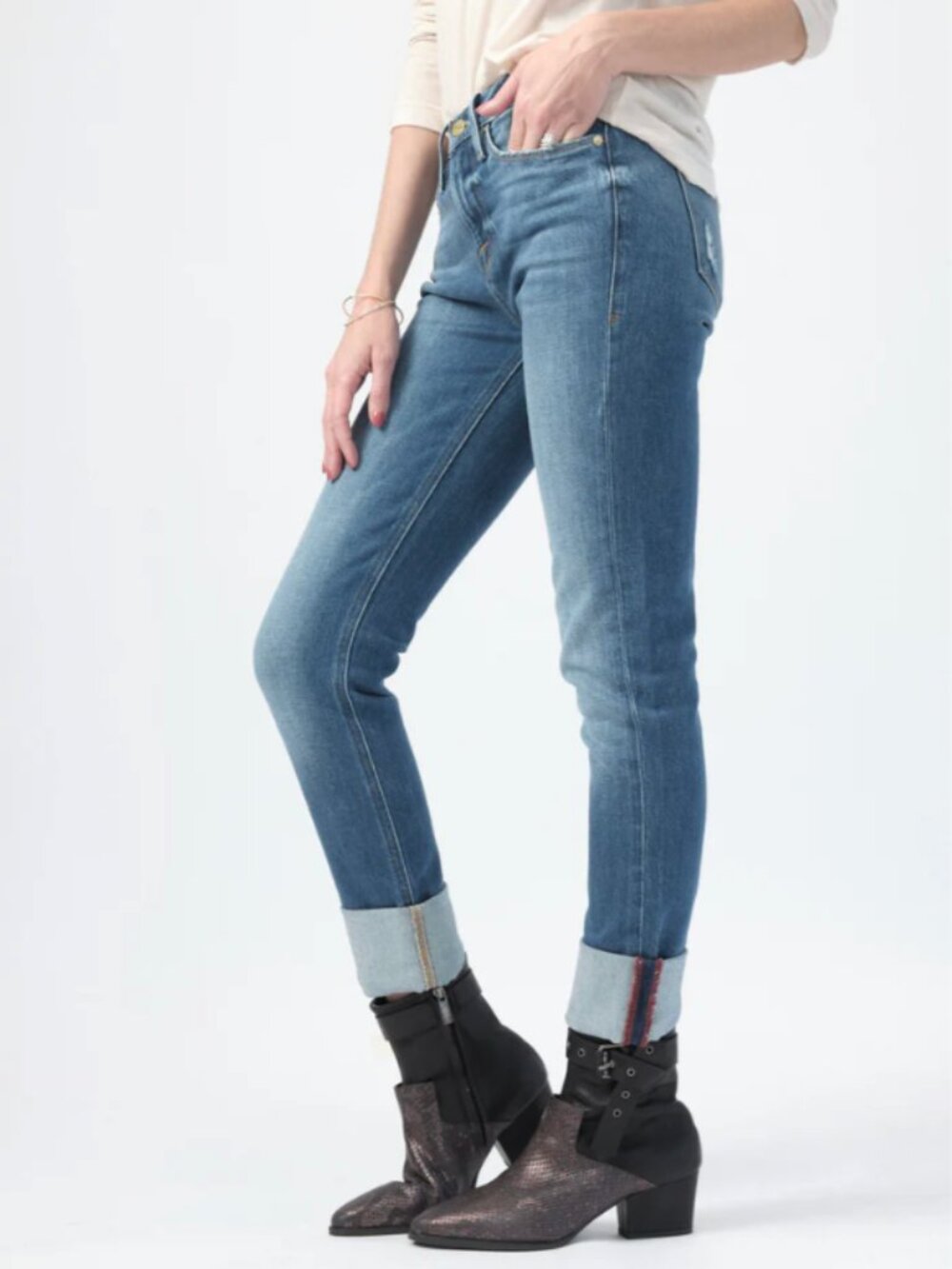 Frame Denim “Le Nik” Straight Leg Jeans